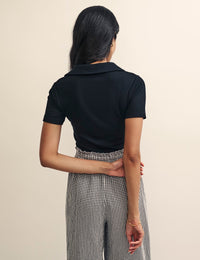 Fearne Cotton Black Polo Top