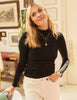 Fearne Cotton Black Funnel Neck Lizzie Top