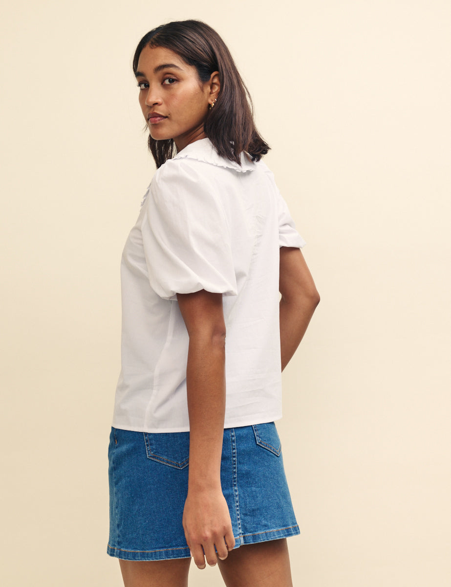White Cotton Emmie Blouse