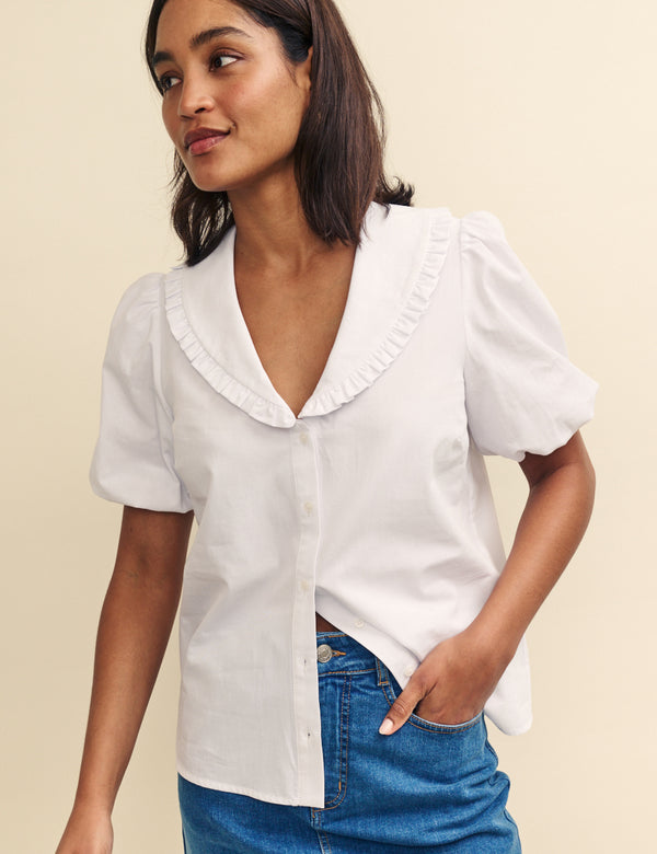 White Cotton Emmie Blouse
