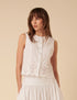 White Broderie Anglaise Top